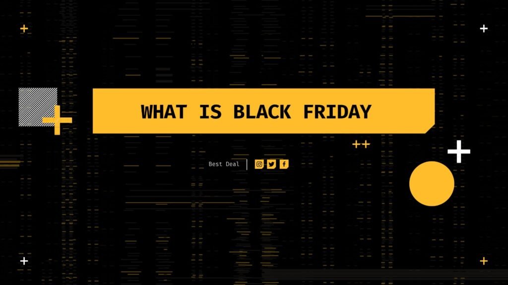 Image is showing a text "What is Black Friday"