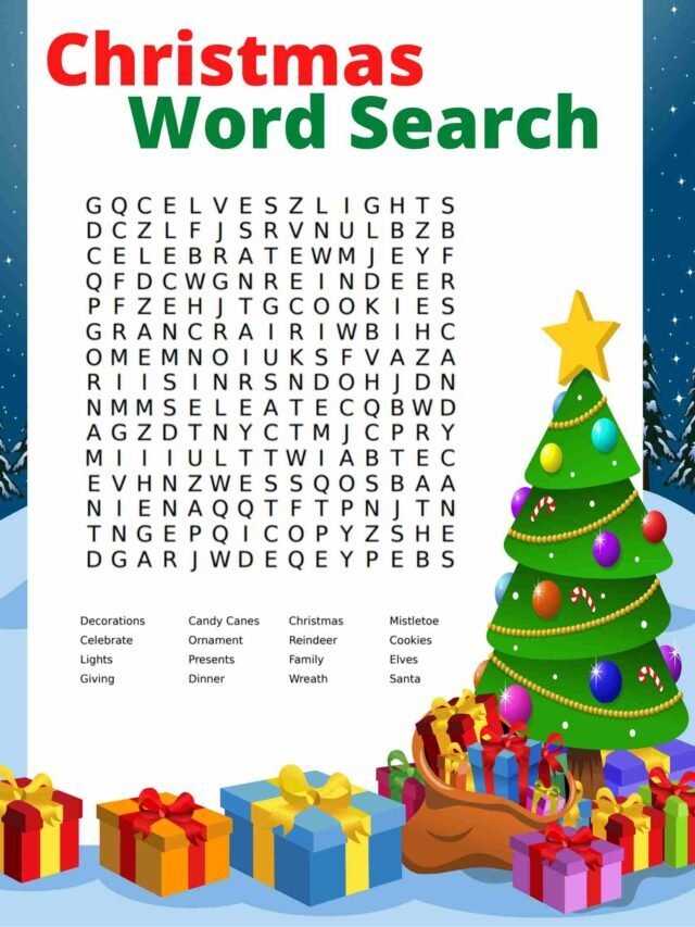 Best Free Printable Christmas Word Search
