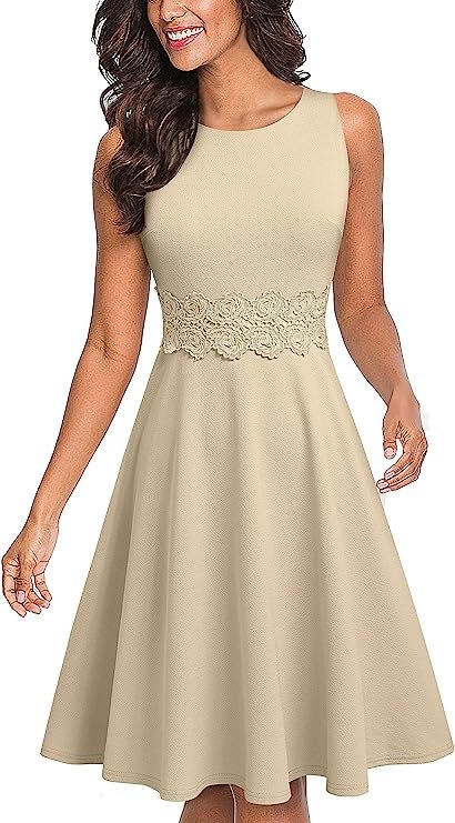 Enchanting Embrace Dress by Homeyee, a long, elegant A-line dress with delicate embroidery. Perfect for summer wedding guest look