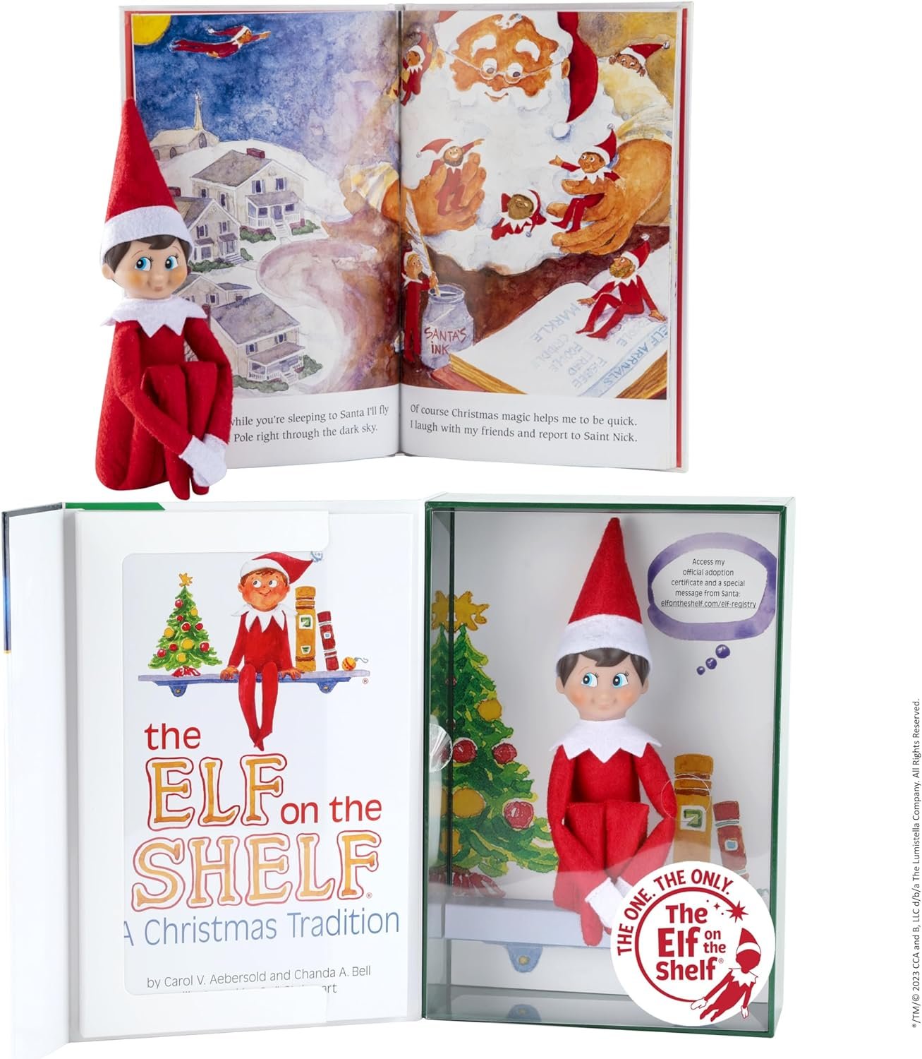 The Elf on the Shelf: A Christmas Tradition - Boy Scout Elf with Blue Eyes